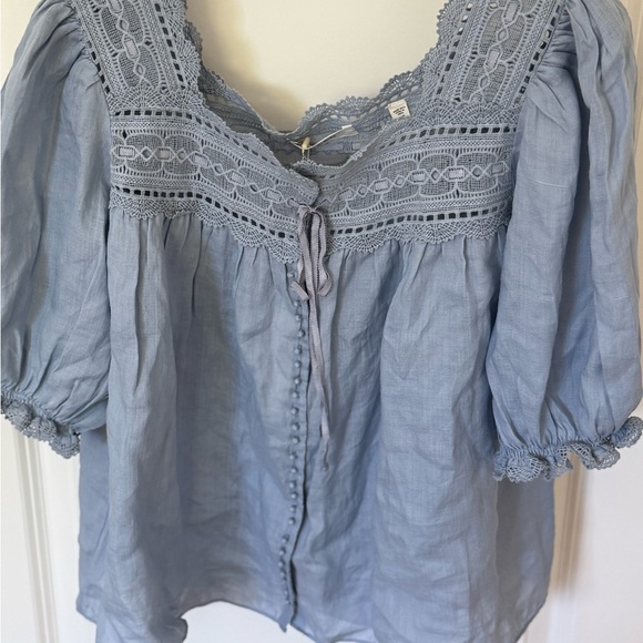 Doen Anneth top in French Blue NWT - Picture 2 of 3